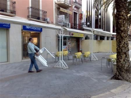 toldo en negocio