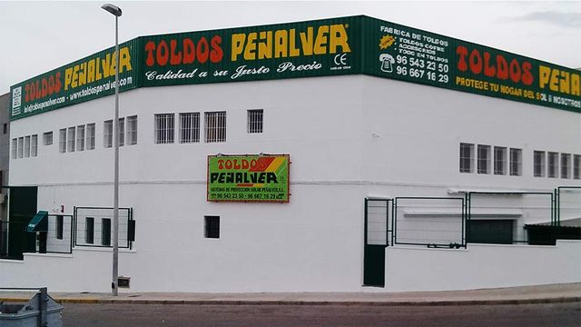 Toldos Peñalver exteriores de la empresa